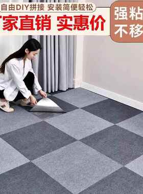 DD101924铺隔音大面积接拼办公室地毯商用满水泥地块直接方全铺卧