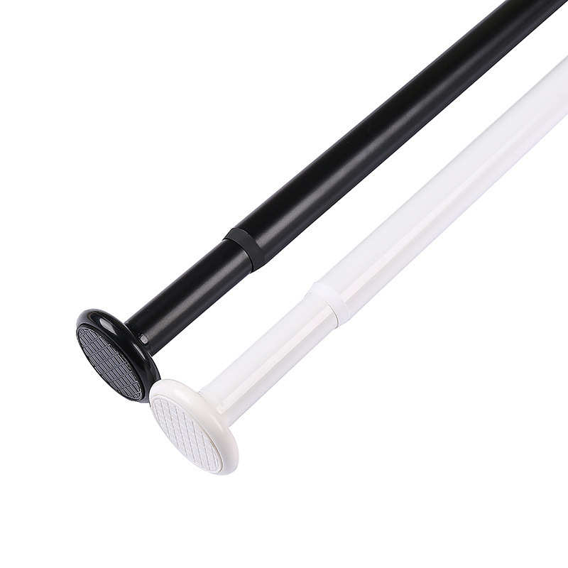 批发阳台免打孔固定式铝合金晾衣杆伸缩杆卫生间浴帘挂杆