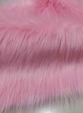 现毛货仿狐狸毛毛面料FEH 造人长毛绒毛绒布料 纯色狐狸人造服装