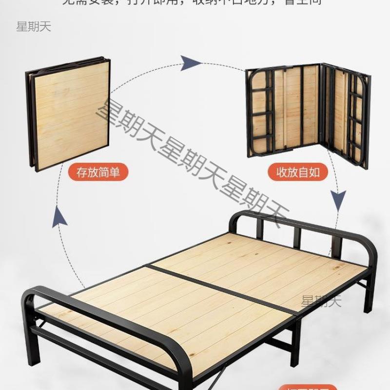 可收床起来的床的不占空555间折叠一米床二宽80公分的单人床1米2