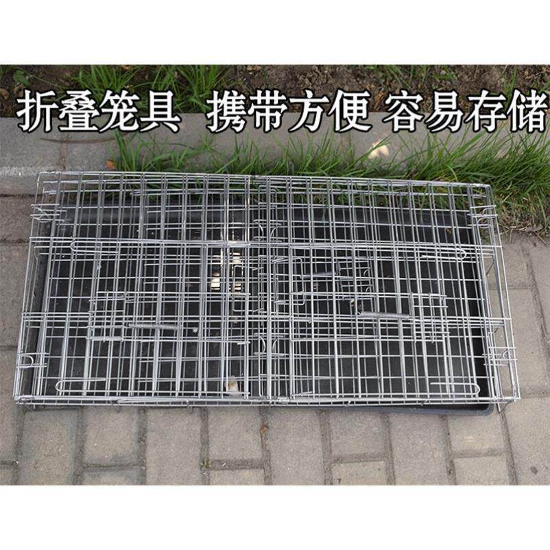 鸡笼子家用不锈钢色养殖场专用笼特大号鸽子兔笼子折叠加粗笼子