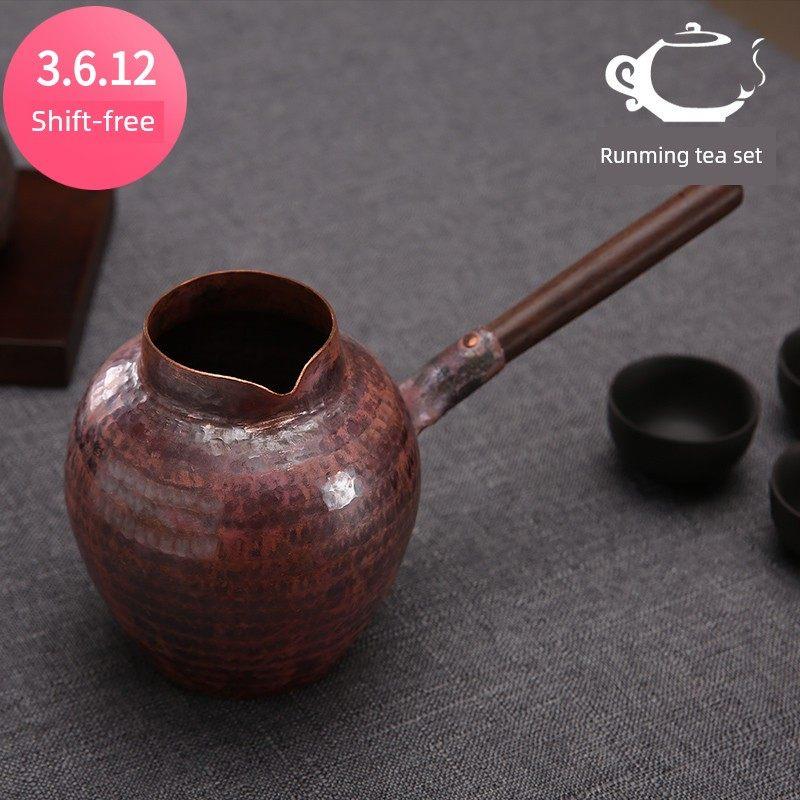 采购产品纯铜茶壶与手柄，手工铜壶，木炭炉，茶壶，老式的覆古烤
