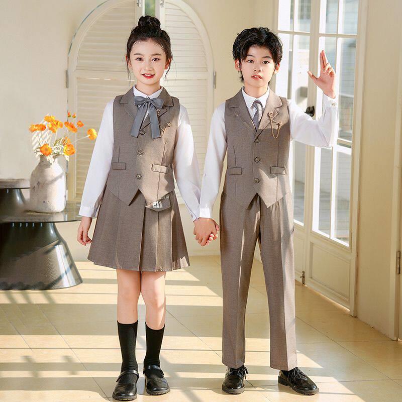 儿童校服英伦风西装中小学生诗歌朗诵表演服六一合唱团演出服套装