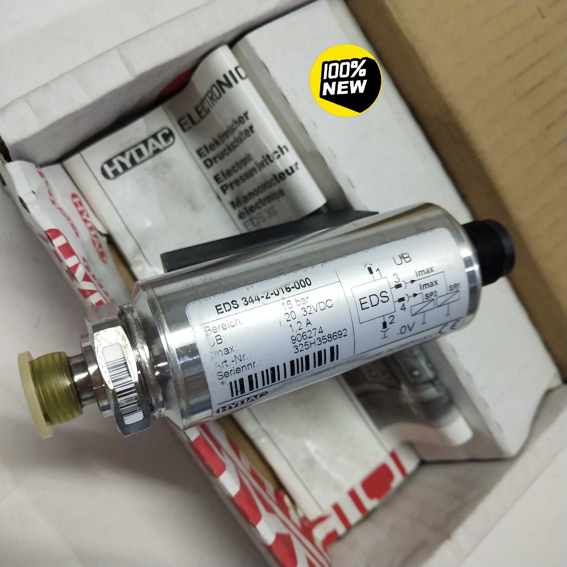 HYDAC贺德克EDS 344-2-016-000压力传感器