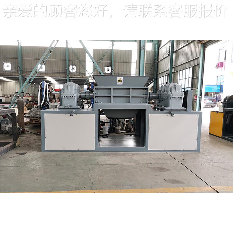 双轴撕机大碎型业废料油工漆桶塑料撕碎DGI机金木材属建筑垃圾破