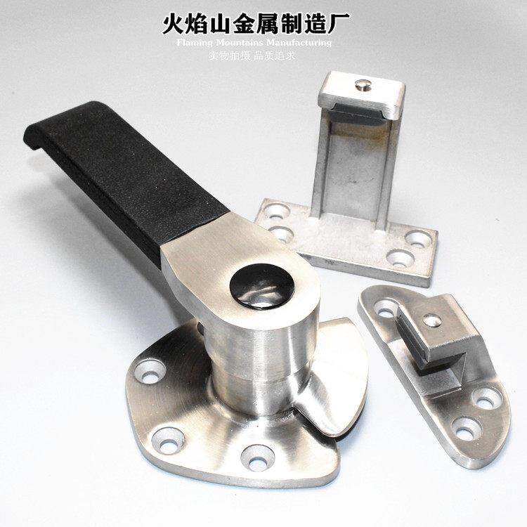 调式烘箱门锁 冰柜搭扣冰柜把手冷库门锁烘箱锁 平门拉手烤箱配件