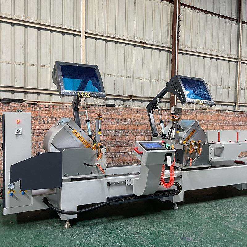 多功能数控双头锯断桥铝高精密500铝合金门窗加工型材定位切割机