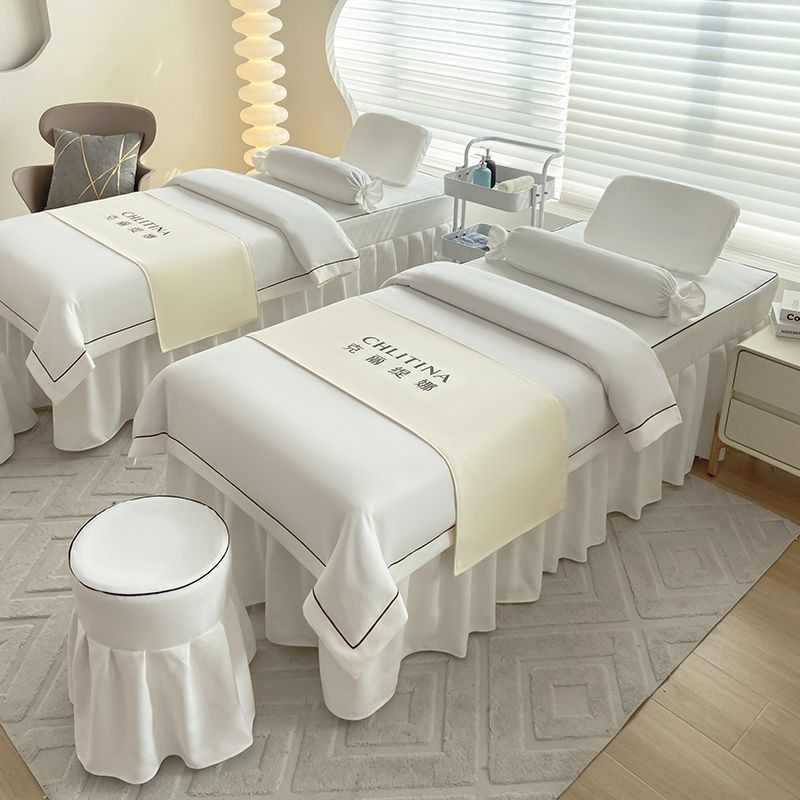 美容院美容通用红棉件套按摩疗新款带床罩洞头四床单网2024麻四季