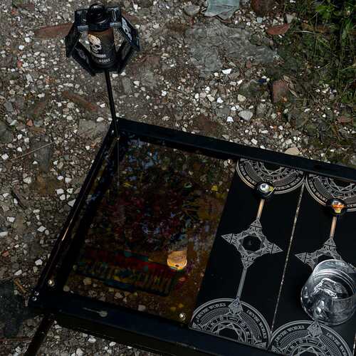 跨境新品户外露营多功能igt单元板发光桌板GZ发光灯罩酒吞