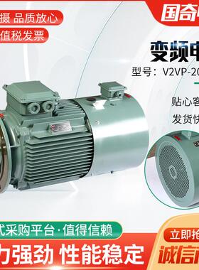 变频电机V2VP-200L1-2立式卧式30W变频调速电机纯铜电机