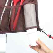 物户外多功能袋便携墙壁储网袋帐篷兜后置收纳家居挂收纳门物挂