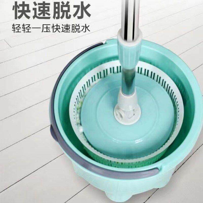 加厚甩桶家用拖把免手洗懒人拖把小神拖单桶拖把旋转拖把懒人拖把