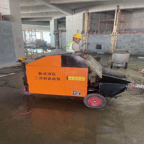 厂家小型结构泵 二次构造柱混凝土 输送泵 室内浇筑移动方便