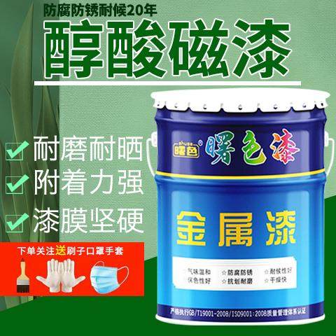醇酸磁漆金属防锈漆户外彩色钢瓦翻新护栏铁用钢结构设备防腐油性,基础建材,金属漆,淘宝优惠券,粉丝福利购,淘宝优惠卷