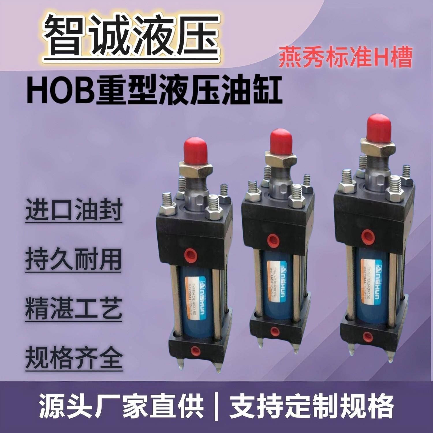 HOB重型液压缸双向油缸HOB40/50/63/80/100/150X100-模具专用油缸