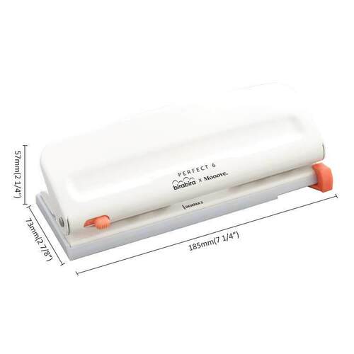 新品 5mm孔径 bira代购 可调节六孔打孔器 多功能全尺寸6孔打孔器