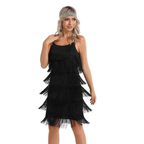 Century tassel camisole dress cocktail party tassel costume