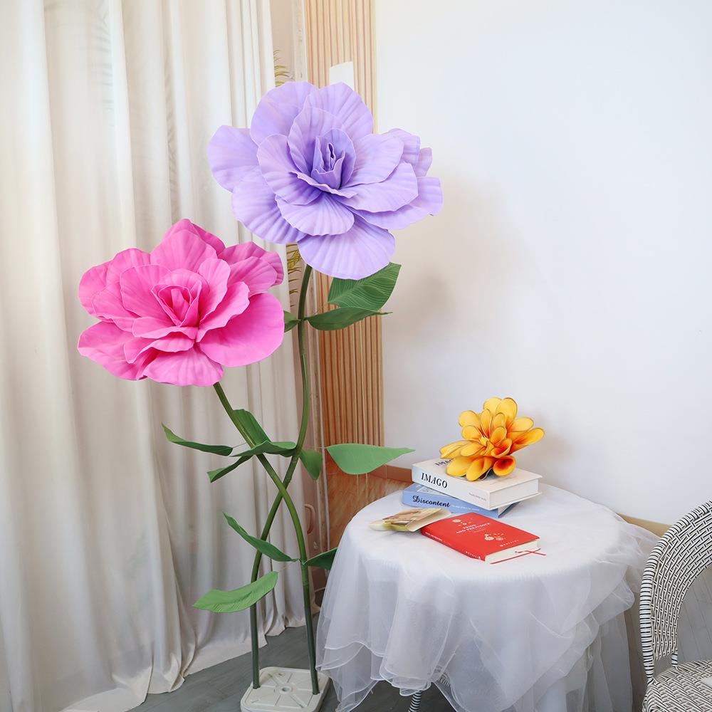新款玫瑰花双色组合套装商场一角装饰橱窗展示婚礼装饰大量现货