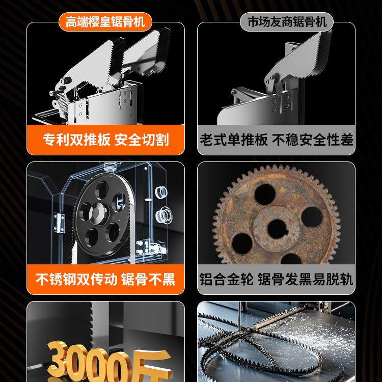 包邮锯骨商切骨小机电动切割牛骨冻肉家TXY用型据骨头剁猪用蹄排