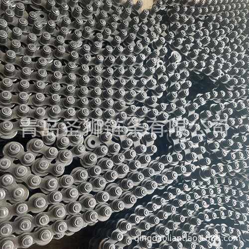12BS-3倍速链带大滚轮输送链带侧滚轮输送链侧滚轮倍速链全钢制链