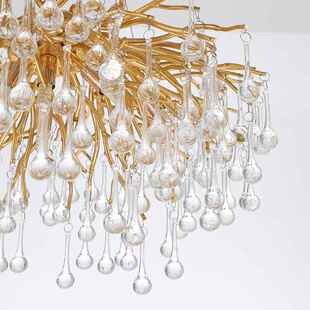 现代现大客气滴吊灯欧式 餐厅SAT水晶吊灯后代艺术卧水室灯轻奢厅