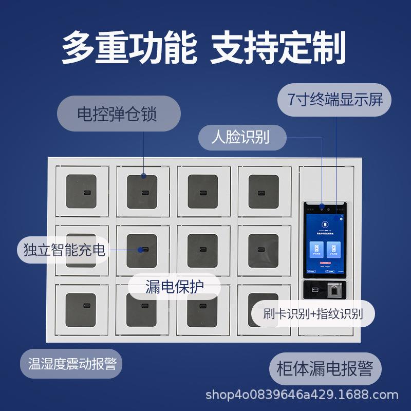 能手人机存放柜脸位识别单管智理柜指纹密码DPZ储物柜国产柜带锁