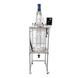 杜马司50L单层玻璃反应釜实验室用搅拌釜厂家直销