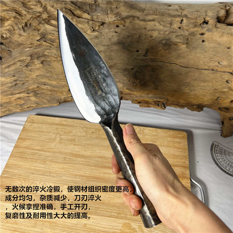 六顺杀羊刀屠宰刀弹簧钢刀分割刀剔骨刀削骨刀传统手工锻打刀猪刀