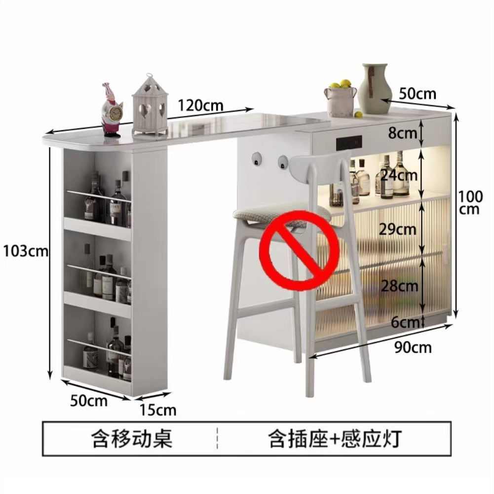Q鑯2Q鑯2实木2024新款吧台隔断柜客厅吧台小户型家用餐边柜阳台休