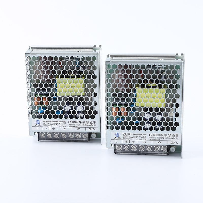 亚心龙超薄款LRS-100W恒压控制 led灯带变压器220V转12V/24V