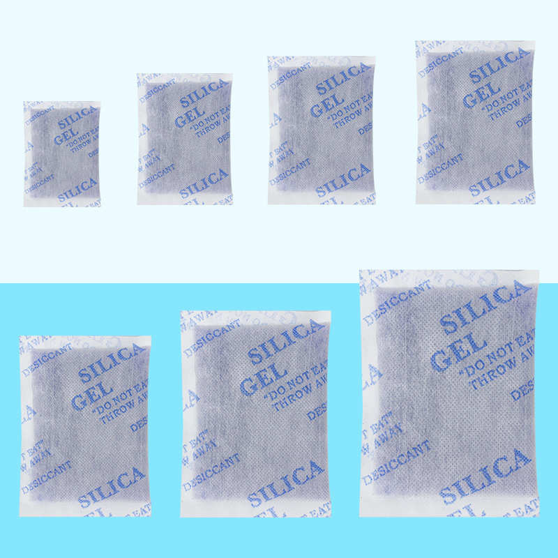 50干燥剂变色变色干燥剂厂家直销克变红色 硅胶50g蓝色硅胶无纺布