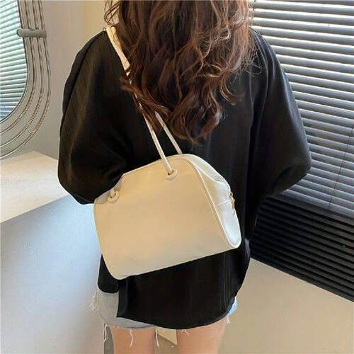 Fashionable PU Leather Shell Shaped Shoulder Bag with