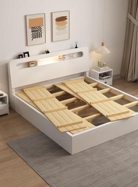 白色箱体床榻榻床板排骨床38210架15米双人床2.025新款经济型米出