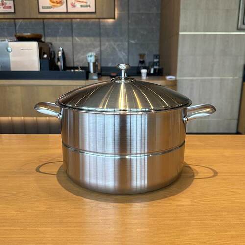 LUCUKU路卡库304不锈钢蒸锅家用加厚多用途大汤锅蒸煮两用锅30cm