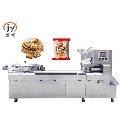 芝麻丸枕式包装机三伺服坚果丸枕式包装设备适用于球形物料