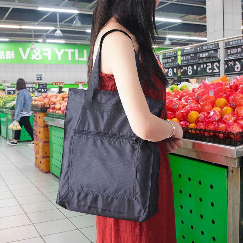防水手提袋帆布袋大容量袋子折叠便携买菜包环保购物袋