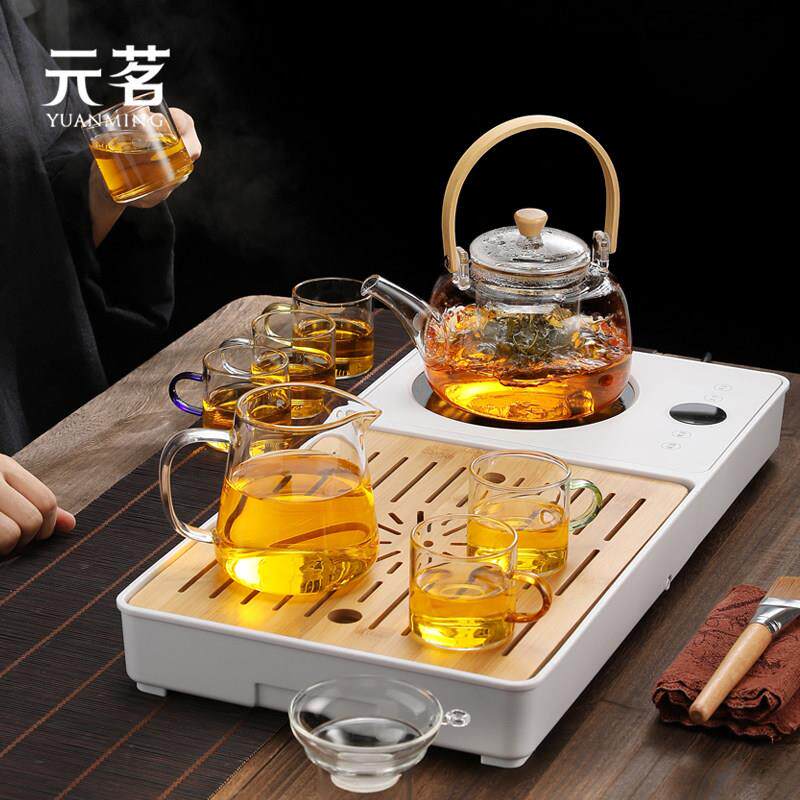 茶具套组一体黑晶炉茶盘耐热全玻璃自动小型家用功夫泡茶器煮茶壶