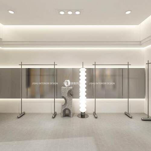 买手店服装店展示挂衣架陈列装饰道具女装中岛落地式不锈钢货架子