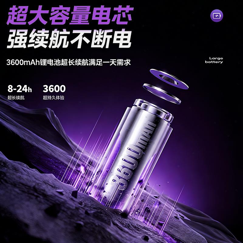 太阳能风扇家用落地静音便携式趴地扇14寸露营可充电省电户外便携