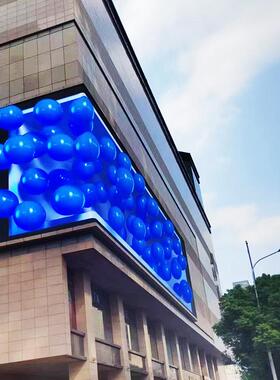 户外led广显示屏3立柱贴墙防水le高d显示屏P10P4清电QUI告子大P屏