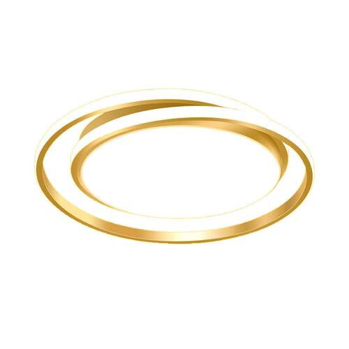 led卧室吸顶灯简约现代家用房间灯具温馨浪漫金色圆形书房灯饰厂