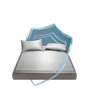 冰丝凉感竹席凉席床笠家用单凉席夏天床笠罩可水洗夏季 宿舍 床笠款