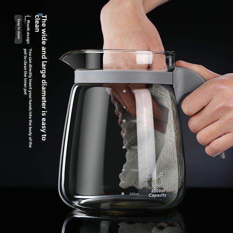 玻璃冷水壶套装，耐高温家用冷水壶，大容量，防爆，耐热，开水水