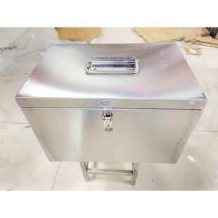 04不锈钢盒工具箱定制加厚大号防F76M67MJ3水长方周形转箱储物收