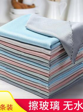 Five-pack of kitchen dishwashing cloths that are oil-resista