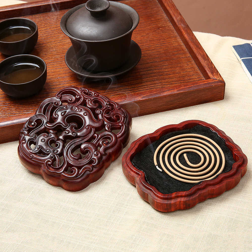 赞比亚小叶紫檀木有凤来仪香盒香炉香座香薰炉红木质香器香道配件,家居饰品,木雕,淘宝优惠券,粉丝福利购,淘宝优惠卷