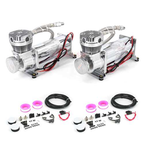 跨境热销汽车改装悬架打气泵12V 200PSI 大功率空气压缩电机泵