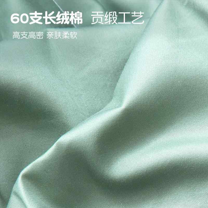 A524长绒棉乳胶枕枕套成人纯棉全棉枕头枕头套一对家用绿色整头30