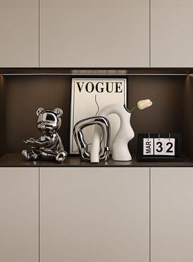 入门玄关摆件飘窗摆件装饰现代轻奢入户摆件家居客厅电视柜玄关钥