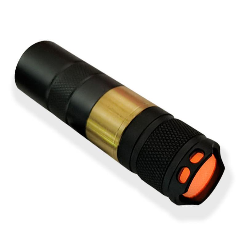 北斗光18350手电筒锂电池铝合金+黄铜强光LED便携迷你小短筒 EDC
